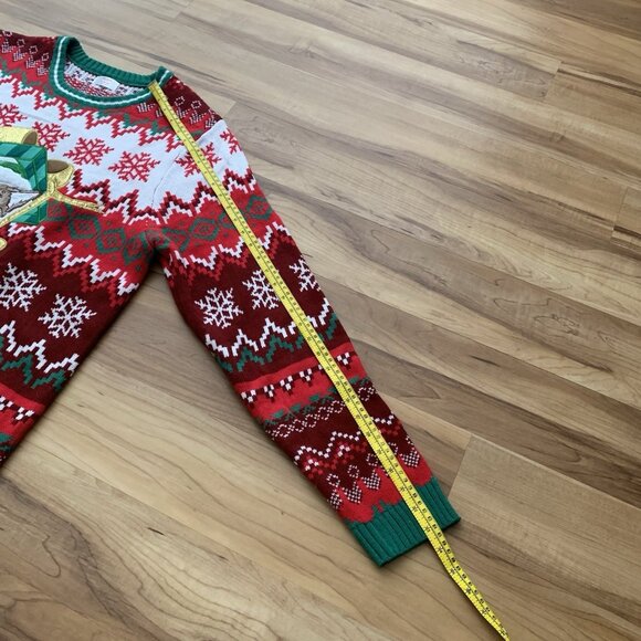 Holiday Time Christmas Sweater Size XL Cat Design Multicolor Long Sleeve - Picture 6 of 8